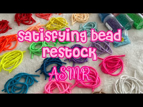 Satisfying Bead Restock Asmr рџњє Restocking Clay Beads For My Small