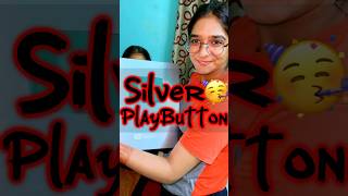 Silver Play Button Mil Gaya 🥳 || MINI VLOG-201 || #shorts #youtubeshorts #vlog #minivlog #funny