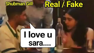 Shubman Gill and Sara Ali Khan | Shubman Gill and Sara Ali Khan date each other | shubmam sara