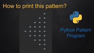 4 Python Pattern Program - Left Side Triangle without using any pre-defined method using While loop
