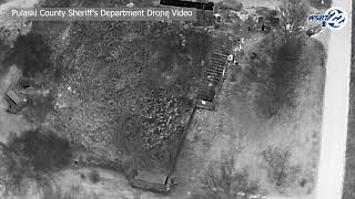 POLICE DRONE VIDEO: Pulaski County Sheriff's Department uses tech to find suspects