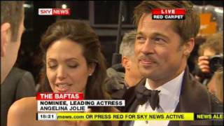 Angelina Jolie & Brad Pitt BAFTA Red Carpet Interview