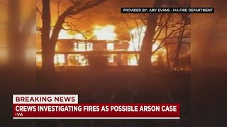 Crews investigating fires as possible arson case