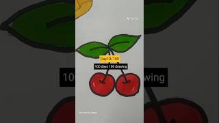 How to draw cheery! Cherry  drawing for kids ! Easy and Simple  drawing #shorts #short