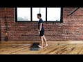 standing calf stretch with forefoot elevated