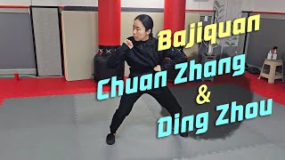 Bajiquan Chuan Zhang 穿掌 and ding zhou 頂肘 elbow strike