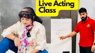 Acting Class live by Vinay Shakya Lets Act- Acting classes tips