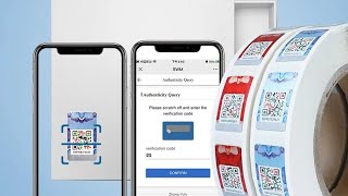 Security QR Sticker Label Anti Pemalsuan