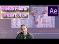 FREEZE FRAME Effect (Using 3D Camera TRACKER) - Adobe After Effects