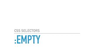 Pseudo-class :empty