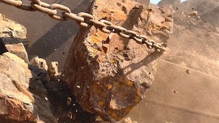 wOw 😲 The Biggest READ GIANT Rock 🪨👹🗿STONE CRUSHER Never Ending Story | QUARRY Stone Crusher Video