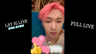 221019 (ENG SUB) LAY IG LIVE STREAM [FULL] | After Concert 😁