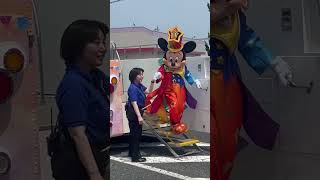 バスから降ります‼️東京ディズニーリゾート®︎40周年スペシャルパレード＠新潟市巻2023.6.18