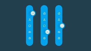 Sidebar Tab Navigation Menu using CSS & Javascript | CSS Curve Outside