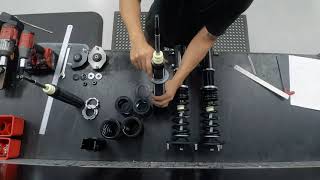 MCA Suspension Workshop Time lapse Video, Building a set of Pro Sport adjustable suspension.