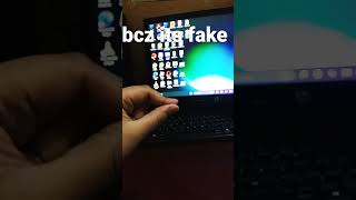 bcz its fake