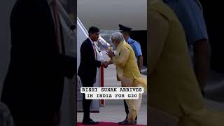 British PM Rishi Sunak, Wife Akshata Murthy Arrive In India For The G20 Summit #g20
