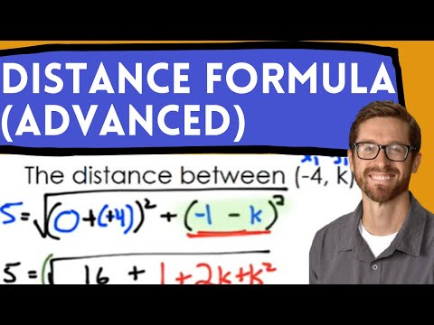 Distance Formula Advanced Missing Coordinate Youtube
