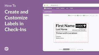 How to Create and Customize Labels in Planning Center Check-Ins