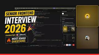 Senior Frontend Interview 2026 🎉 | Javascript 🎯 (Mock) [Most Asked Questions]