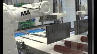 newtech - Ultrasonic cutting in action using ABB Robot technology