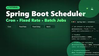 Scheduling in Spring Boot Application: @Scheduled, Thread Pools, Cron