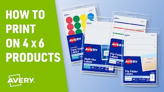 How to Print Labels on a 4" x 6" Sheet with Avery Products