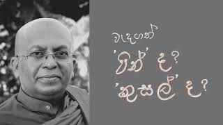 මෙතැනින් ගොඩ යන්න වැදගත් 'පින්' ද 'කුසල්' ද?