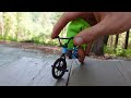 bmx finger unboxing tech deck blue finger bmx bike tricks on finger bmx