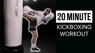 20-Minute Kickboxing Full Body Workout at Home