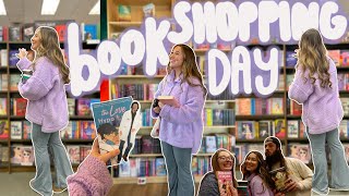 spend the day book shopping with me | 20+ book haul! 📖💌🎀🪩
