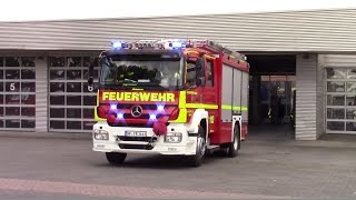 [4 Frontblitzer] HLF und DLK der Hauptamtlichen Feuerwehr Bünde