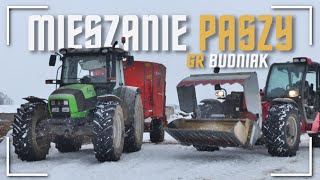 ☆ MANITOU BOKIEM!? ☆ MIESZANIE PASZY 2021 ☆ GR BUDNIAK ☆ DEUTZ FAHR AGROFARM 85, MANITOU MLT 735 ☆