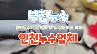 부천누수 배관 누수탐지 정확한 지점 찾아 누수해결 ~