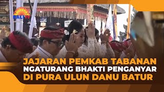 JAJARAN PEMKAB TABANAN NGATURANG BHAKTI PENGANYAR DI PURA ULUN DANU BATUR