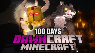 I Survived 100 Days in DAWNCRAFT in Minecraft. Here's what happened...