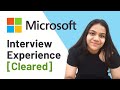 MICROSOFT INTERNSHIP INTERVIEW EXPERIENCE 💙