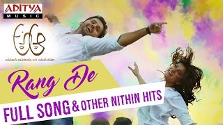 Rang De Full Song | A Aa Telugu Movie | Nithiin, Samantha, Trivikram, Mickey J Meyer