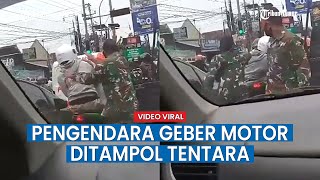 Video Viral: Gegara Knalpot 2 Pengendara Motor Berurusan dengan Tentara