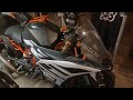 ktm rc 390 almost done with wider tires new chain and sprockets