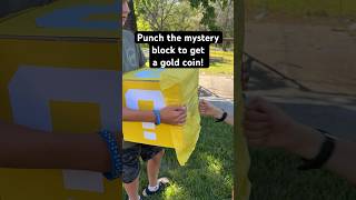 DIY Mystery Block punch game for your super Mario party! #supermario #kidspartygames #marioparty