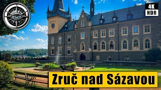 Walking Tour of The Romantic Castle Zruc nad Sazavou 🇨🇿 Czech Republic 4K HDR ASMR