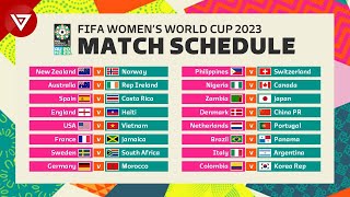 Match Schedule of FIFA Women's World Cup 2023 - World Cup 2023 Full Fixtures