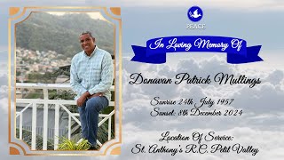 Funeral Tribute Service Of Donavan Patrick Mullings