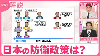 【ひと目で分かる政策比較】日本の防衛政策は？