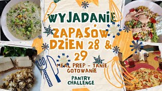 🥗Wyjadanie zamrażarki i zapasów + meal prep |👩‍🍳TANIE GOTOWANIE|  Dzień 28 \u0026 29|🥬 Zero waste