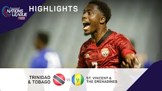 Concacaf Nations League 2022 Highlights | Trinidad & Tobago vs St. Vincent & the Grenadines