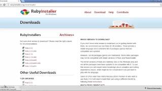 How To Install Ruby On Windows Using Rubyinstaller