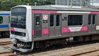 常磐線E501系 SAKIGAKE（さきがけ） 勝田駅　　イベント用の団体向け車両