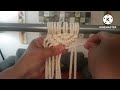 مكرمية شرح كامل لطريقة عمل النصف دائرة بالمكرمية macrame semi circle